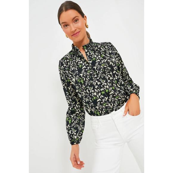TUCKERNUCK Verdant Iris Avalon Blouse NWT Size Large - Picture 1 of 12